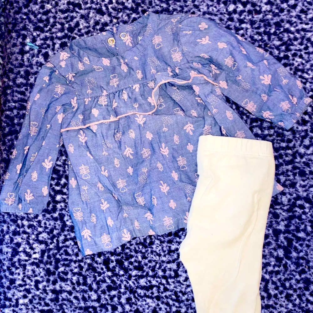 Spring baby girl outfit. Lightly worn